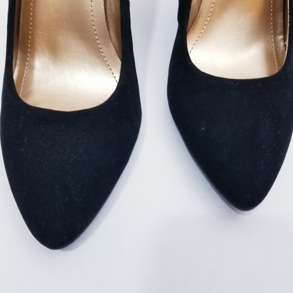 Bcbgeneration Black Suede Rhinestone Embellished … - image 5